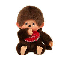 【 Monchhichi】มาตรฐานพรีเมี่ยม (สีน้ำตาลนั่งลงเด็กชาย/ขนาด: M)