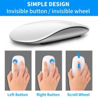 ZZOOI IFXLIFE Wireless Bluetooth Mouse  for APPLE Mac Book Macbook Air  Pro Ergonomic Design Multi-touch BT Gaming Mice