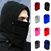 ﹉❁ New Winter Warm Cap Men Women Bicycle Hats Waterproof Thermal Fleece Balaclava Hat Hooded Neck Warmer Hiking Scarves Hats