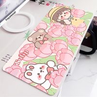 Personalized Pink Kawaii Gaming Mouse Pad Gamer Large tapis de souris Anime Cute Bear Deskpad Computer Mousepad Laptop