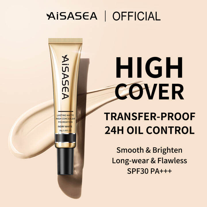 AISASEA Long Lasting Matte High Coverage Liquid Foundation 30g Lazada PH