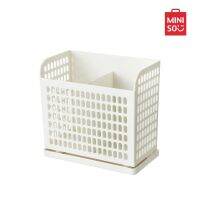 Miniso ที่เก็บ มีด และ ส้อม ระบายน้ำ Knife Fork Drainage Storage Rack White