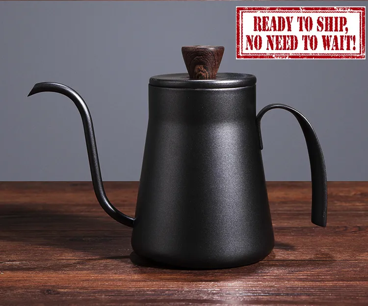Thickened Long Neck Hand Drip Pour Over Coffee Pot Gooseneck Spout