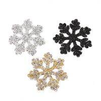 Snow Christmas  Appliques  Beaded  3D  Patches for Clothing  Iron on RHinestone Diamond  Furniture Protectors  Replacement Parts