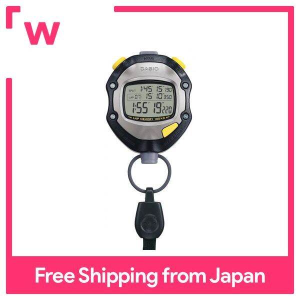 CASIO Stopwatch Lap time split measurement 2 Memory 5 ATM water