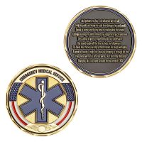 Bernicl Emergency Services Coin Response Souvenir Gold Plated Commemorative