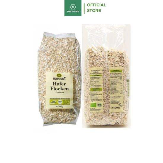 Yến mạch giảm cân ăn dặm hafer flocken bio alnatura loạicán vỡ túi 500gram - ảnh sản phẩm 2