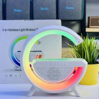 Smart LED RGB Night Light Atmosphere Lamp Bedside Bluetooth Speaker Wireless Charger Children Sleep Bedroom Decor Desk Lamps