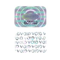 hot！【DT】ஐ  300/600Pcs 24mmx16mm， Tamper Proof Holographic Stickers，Void Evident Security Labels， GENUINE Warranty Serial Number