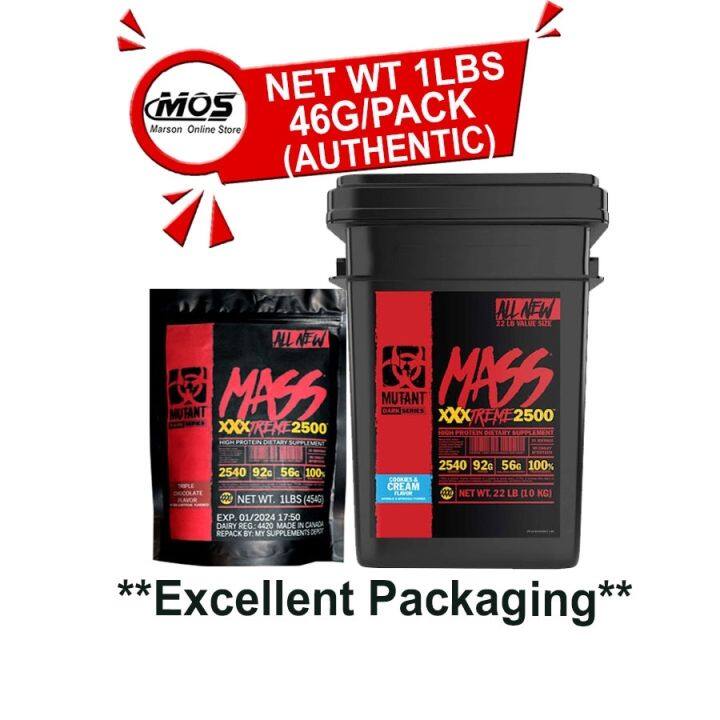 Mutant Mass Xxxtreme 2500 1lbs 454g Per Pack M Lazada Ph 4343