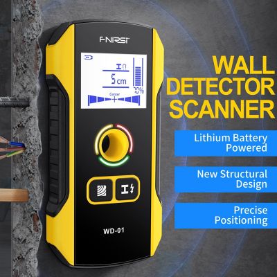 WD-01 Wall Detector 1.5 Inch LCD Display 120Mm Reinforced Pipeline Dark Line Wall Perspective Metal Detection Scanner