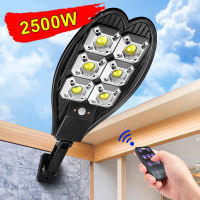 2500W Newest Solar LED Light Outdoor Motion Sensor Solar Lamp Powerful 1500W Waterproof Sunlight Garden Wall Yard Street Light