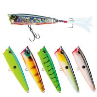 hot！【DT】 65mm 7g Topwater Isca Artificial Hard Bait Freshwater Pike Trout Wobbler Fishing Lures Pesca P369