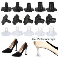 1Pair Silencer Heel Protector woman High Heel Protector Cover Round Shape Non slip Wearable Shockproof Shoes Accessories