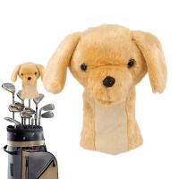 Cute Plush Animal Golf Club Head Cover Driver Headcover With Funny Stuffed Dog Golf Iron Cover Golf Putter Protector Headcover