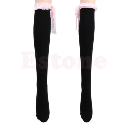 Lace Top Lolita Gothic Punk Rock Emo Sweet Over Knee Thigh-Highs Stockings