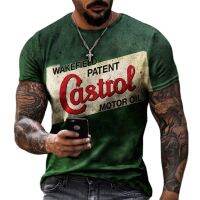 New Mens T-Shirt Summer 3D Printing automobile parts Short-Sleeved Oversized Short Sleeve Personality Fashion Stitching Pattern Men Shirts