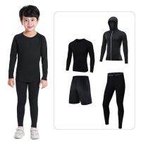 New Kids Mens Sports Running Sets Jogging Basketball Underwear Tracksuits Childrens Sportswear Tights Soccer Training Clothing