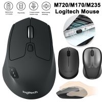 Logitech M720 2.4GHz Wireless Mouse Bluetooth-compatible USB 1000DPI Optical Tracking Mice 8 Buttons for Computer Laptop PC