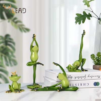 [Like Activities] Vilead ResinFrog Figurines งานฝีมือสวนตกแต่งระเบียงร้านค้าเครื่องประดับห้อง InteriorAccessories