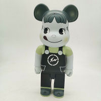 Bearbrick Milk Girl Building Block Bear Lightning Violence Bear Hand Office Toy Ornament Model 400% Box