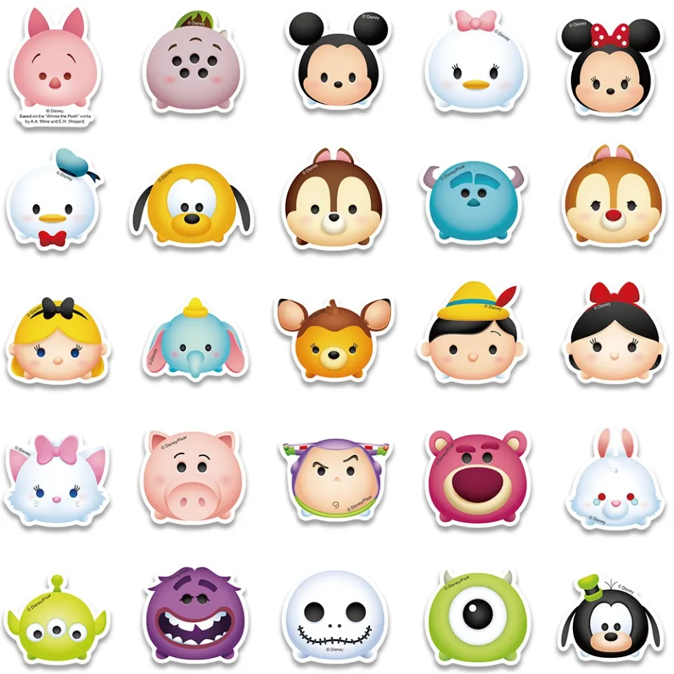 Disney-Kawaii Cartoon Stickers para Crianças, Tsum Tsum, Bonito