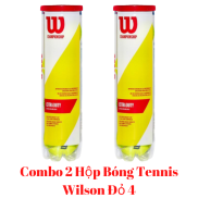 HCMCombo 2 Hộp Bóng Tennis Wilson Đỏ 1 Hộp 4 Trái