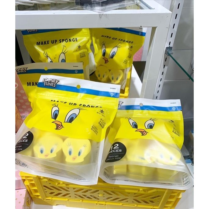 looney-tunes-makeup-sponge-ฟองนำ้แต่งหน้าจากญี่ปุ่น