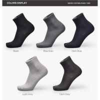 Ready stock Men Bamboo Fibre Odorless Socks Casual Sport Business Fashion Breathable Sock