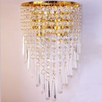 Crystal wall lamp crystal contemporary and contracted sitting room bedroom the head of a bed K9 crystal porch corridor wall lamp ❤