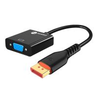 DP Ke Kabel Adaptor VGA 1080P Port Layar Adaptor Konverter Jantan Ke VGA Betina untuk Proyektor Laptop DTV HDVD