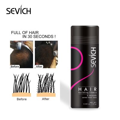 SEVICH Hair Fiber 25g ผงไฟเบอร์ เพิ่มเส้นผม สำหรับ หัวล้าน ผมบาง เสริมความมั่นใจ
