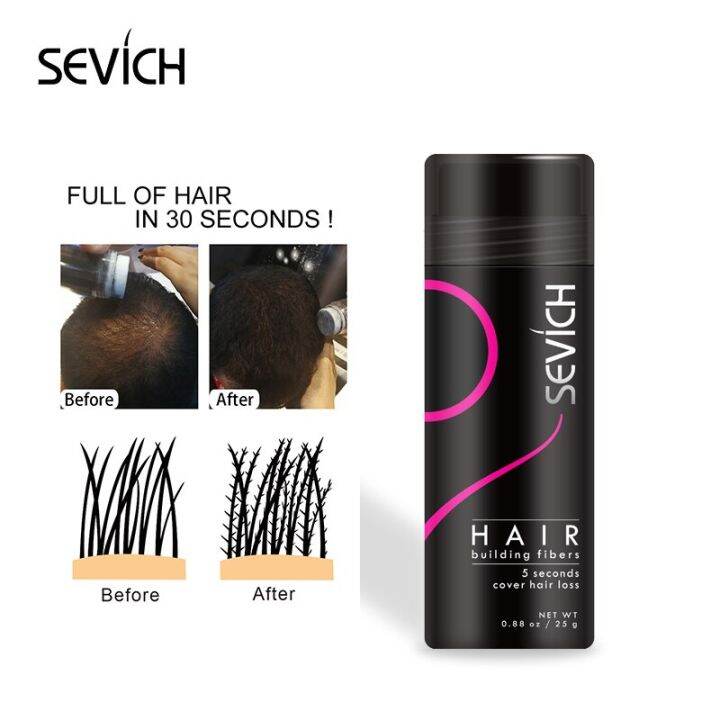 sevich-hair-fiber-25g-ผงไฟเบอร์-เพิ่มเส้นผม-สำหรับ-หัวล้าน-ผมบาง-เสริมความมั่นใจ