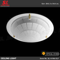 SL LIGHTING โคมไฟติดเพดาน SL-4-MA-817 ขั้ว32W ขอบกระจกเงา