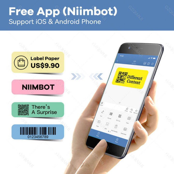 Mini Label Thermal Printer Price Tag Printing Machine Niimbot D11