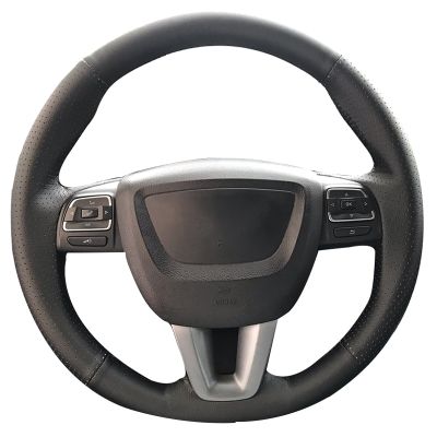 [HOT CPPPPZLQHEN 561] ปลอกหุ้มพวงมาลัยรถยนต์สำหรับ Seat Leon Alhambra Toledo 2011 2010 2012 Customized Steering Wrap Microfiber