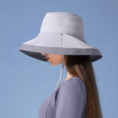 หน้ากากกันแดดพับได้สำหรับผู้หญิงหมวกชาวประมงในช่วงฤดูร้อนหมวกกันแดด Bsy1หมวกอาบน้ำเด็กชายหาดกลางแจ้ง