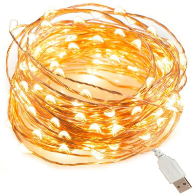 LED String Lights 10M 5M USB Waterproof Copper Wire Garland Fairy Lights For Christmas Decoration Party With 8 Colors