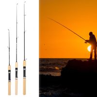 60 80 100CM Mini Telescopic Ice Fishing Rod Portable Carbon Fiber River Shrimp Carp Fishing Pole Winter Fishing Rod Tackle Pesca