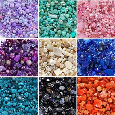 20g/Lot Mixed Shape Beads Acrylic Loose Spacer Bead for DIY Handmade Bracelet Necklace Jewelry Making Accessories Supplies