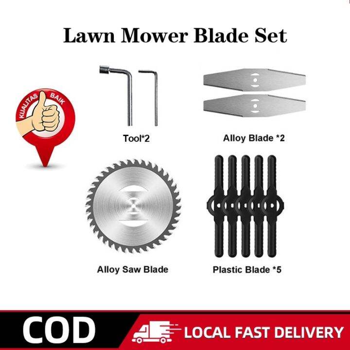 Lawn Mower Blade Set Grass Cutter Accessories Lazada PH