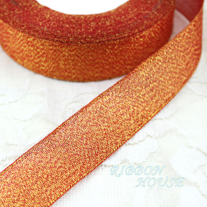 25-yardsroll-1-25mm-orange-red-metallic-glitter-ribbon-colorful-gift-package-ribbons-wholesale