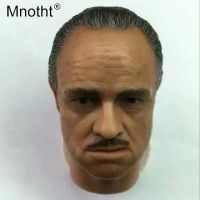 Mnotht Male Soldier Head Sculpt Toys 1:6 Scale Godfather Malone Brando Head Carving Model For 12in Action Figures Collections m3