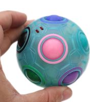 Rainbow Ball Magic Cube Puzzles Spheric Toy Adult Kids Plastic Creative Football Learning Educational Toys Gifts For Children