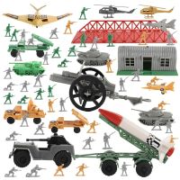 ViiKONDO Men Figure Playset WWII US vs German Wargame Battlefield Jet Accessories Boy