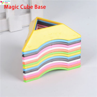 LT【ready Stock】Magic Cube Stand 7.5Cm Plastic Triangle Speed Cube Base Holder Colorful Educational Learning Toys Bracket1【cod】