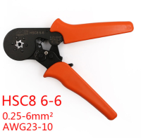 HSC8 6-6คีมย้ำแบบปรับได้ AWG 0.25-คีม6mm2 Hand Tool