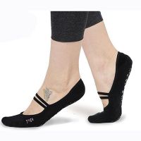 【YD】 Backless Socks Anti-slippery Cycling Round Toe Pilates Ballet Heel Protector Accessories