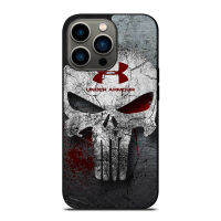 Under Armour Punisher Emblem Phone Case for iPhone 14 Pro Max / iPhone 13 Pro Max / iPhone 12 Pro Max / XS Max / Samsung Galaxy Note 10 Plus / S22 Ultra / S21 Plus Anti-fall Protective Case Cover 119