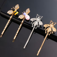 WWinterWomen Fashion Style Girl Exquisite Gold Bee Hairpin Side Clip Elegant Hair Clips Barrettes Sween Header Accessories